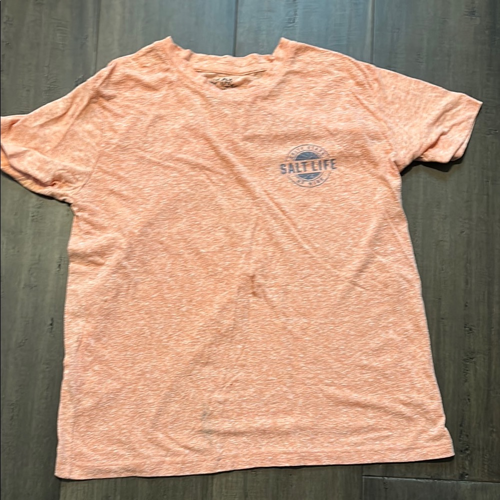 Salt Life Orange Short Sleeve Tee